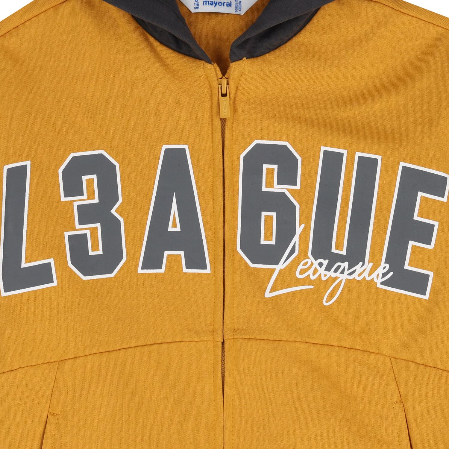 طقم بدله رياضيه اولاد باللون الاصفر والرمادى ( 3 قطع ) , 1, hi-res