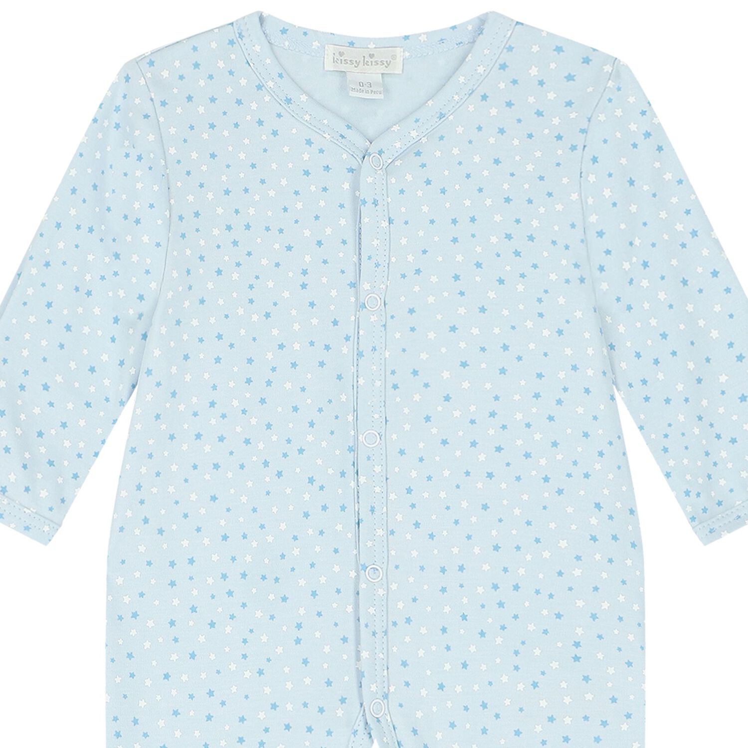 Baby Boys White & Blue Stars Babygrow, 2, hi-res