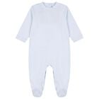 Baby Boys Blue Smocked Babygrow Gift Set, 2, hi-res
