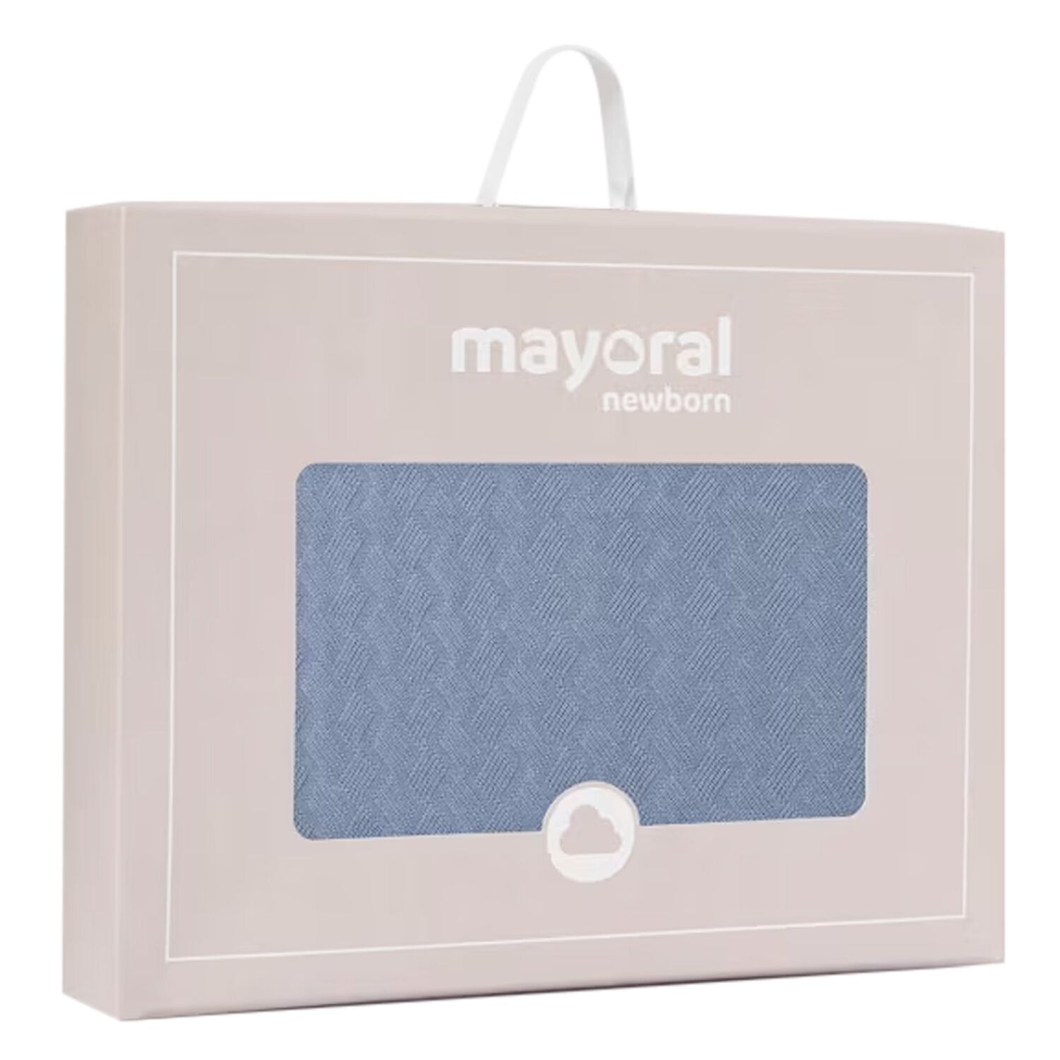 Baby Boys Blue Knitted Blanket, 1, hi-res