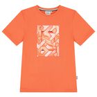 Boys Orange Logo T-Shirt, 2, hi-res
