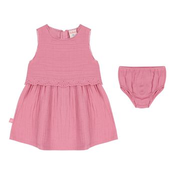 Baby Girls Pink Dress Set