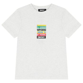 Boys Grey Logo T-Shirt