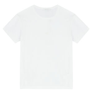 Boys White Logo Plaque T-Shirt