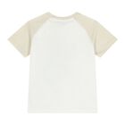 Baby Boys Ivory & Beige Leopard T-Shirt, 1, hi-res