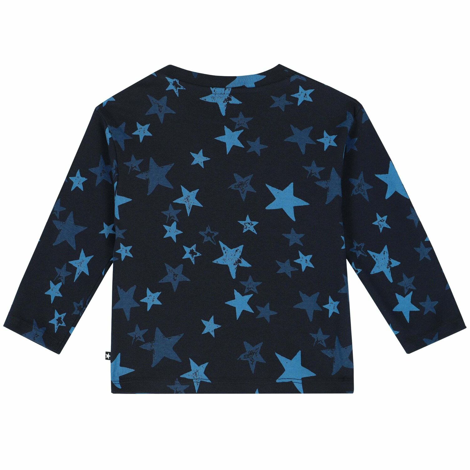 Younger Boys Navy Stars Long Sleeve Top, 1, hi-res image number null
