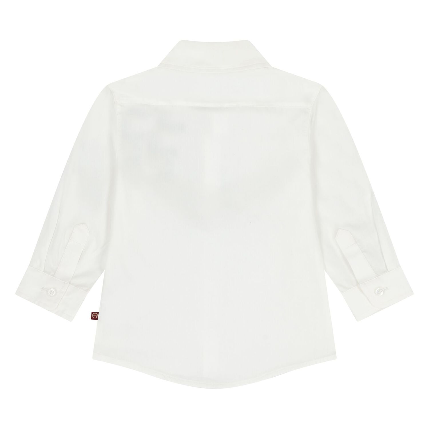 Younger Boys White Logo Shirt, 1, hi-res