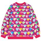 Girls Purple & Pink Heart Sweatshirt, 1, hi-res