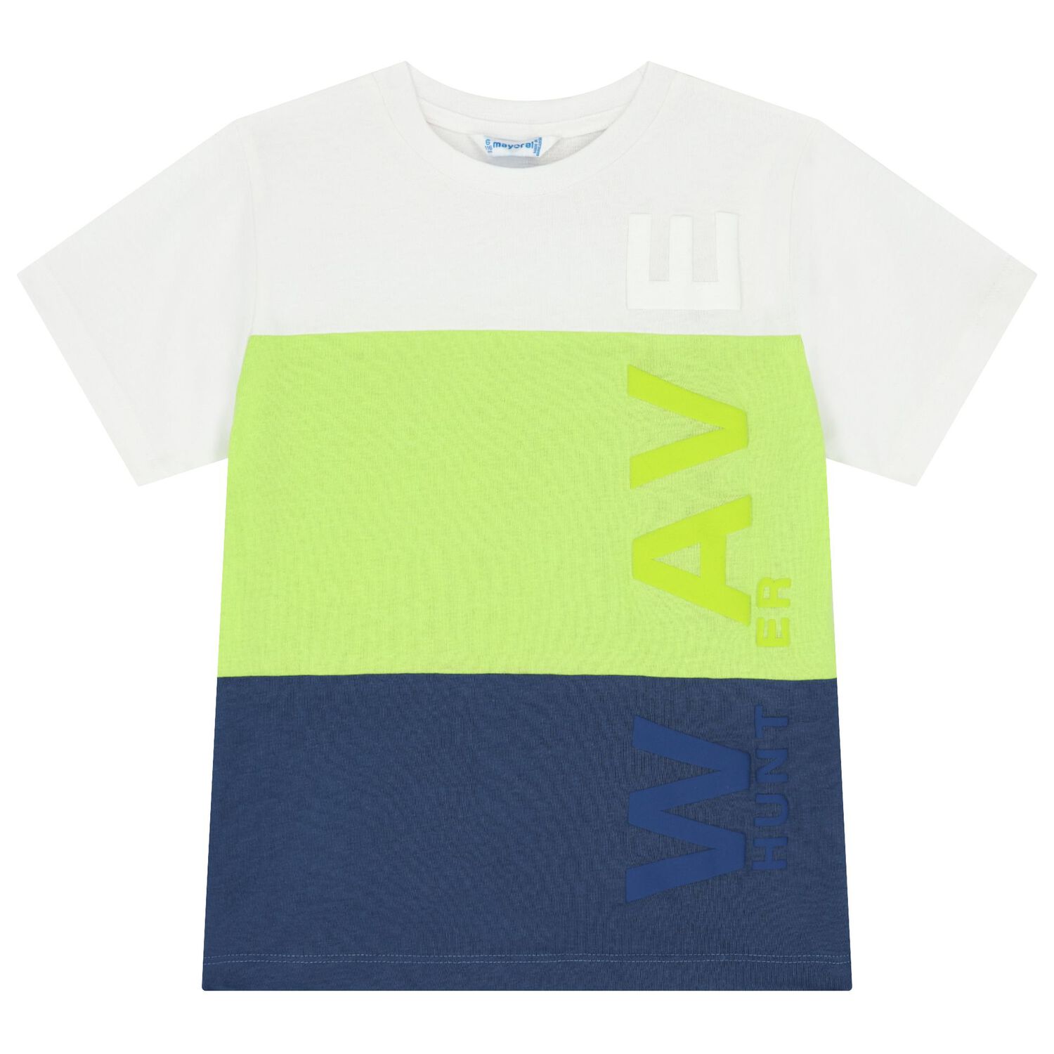 Boys White, Green, & Navy Blue Shorts Set, 1, hi-res