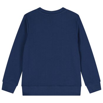 Boys Blue Logo Sweatshirt