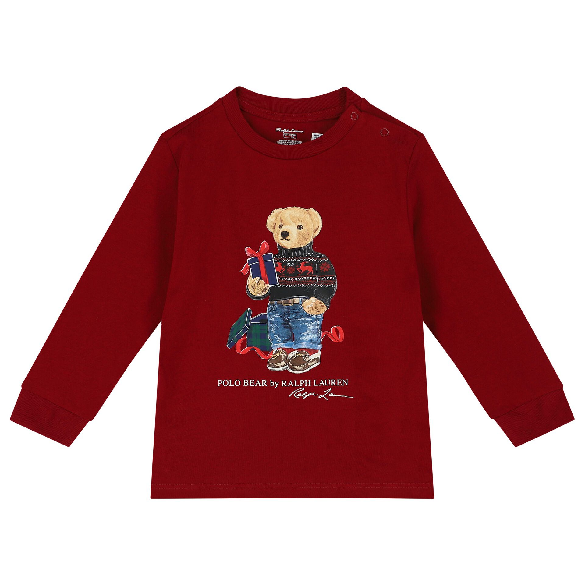 Long sleeve polo bear shirt sales