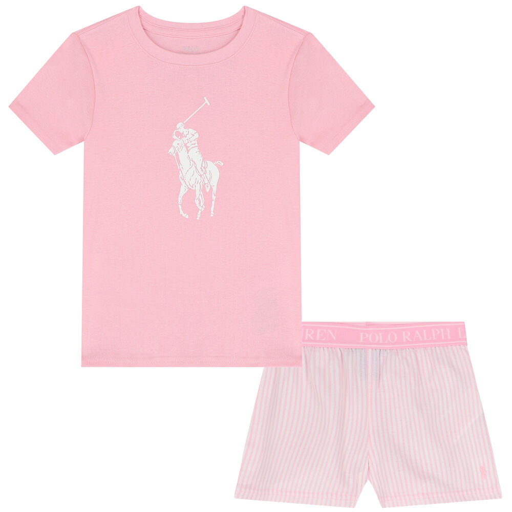 POLO RALPH LAUREN Pajamas in pink/ white