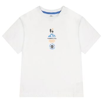 Boys White Logo T-Shirt