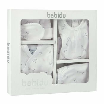 Baby Girls White & Pink Gift Set