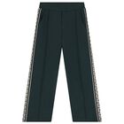 Boys Green Logo Joggers, 1, hi-res