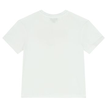 Boys White Logo T-Shirt