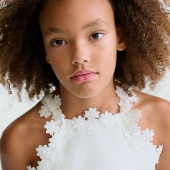 Girls White Lace Top
