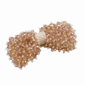 Girls Blush Embellished Bow Hair Clip