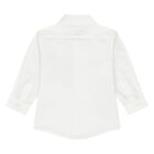 Younger Boys White Logo Shirt, 1, hi-res