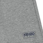 شورت أولاد بالشعار باللون الرمادي, 1, hi-res