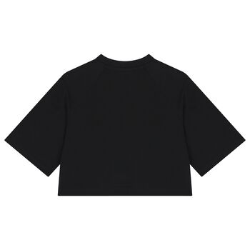 Girls Black Logo T-Shirt
