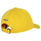 Boys Yellow Logo Cap, 2, hi-res