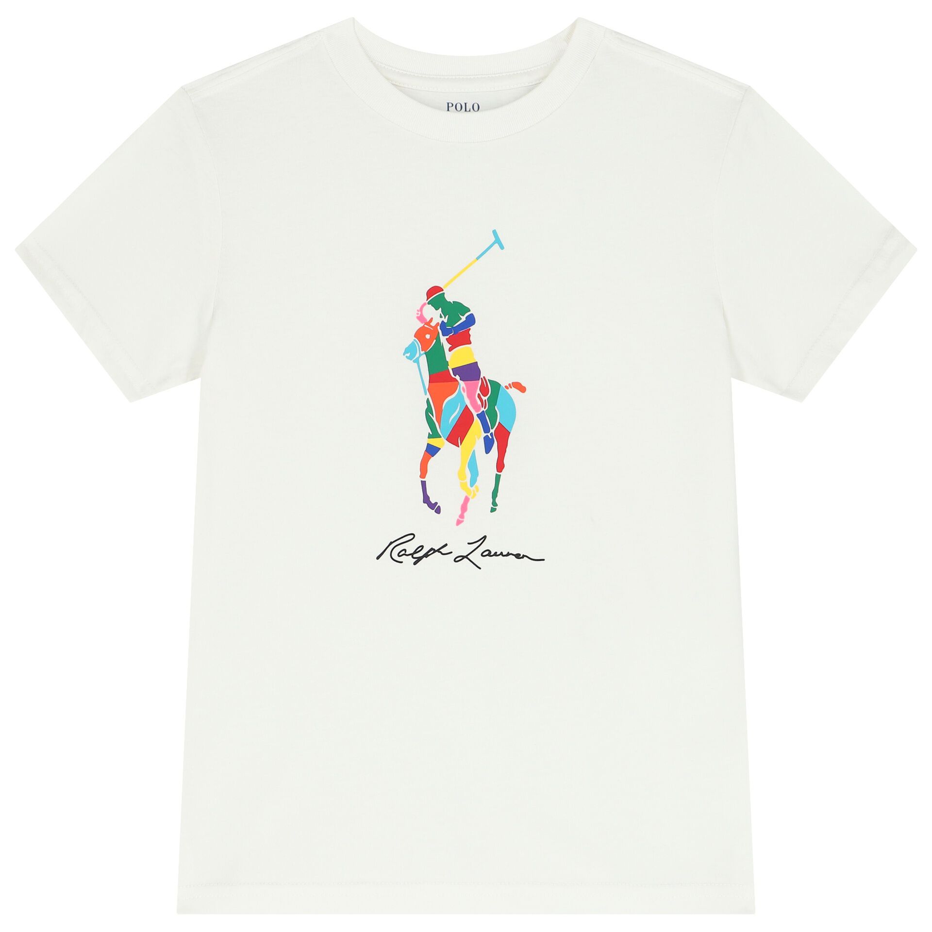 Boys white ralph lauren t shirt new arrivals