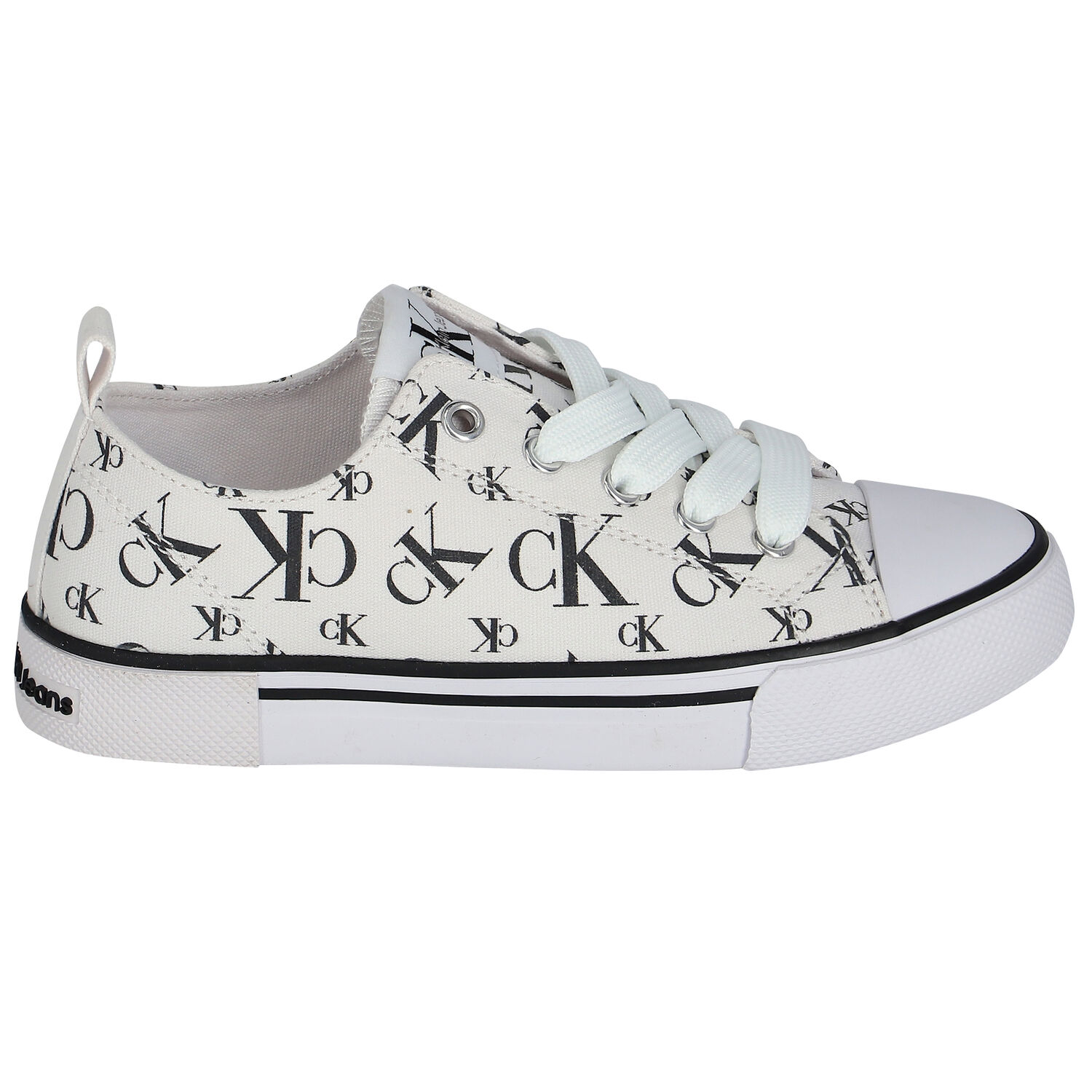 White Logo Trainers, 1, hi-res