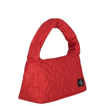 Girls Red Logo Quilted Shoulder Bag