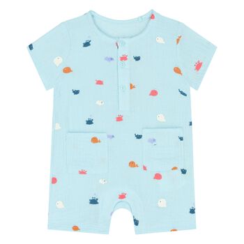 Baby Boys Blue Romper