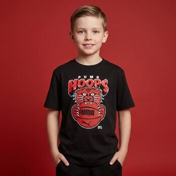 تيشيرت بالشعار باللون الاسود للاولاد