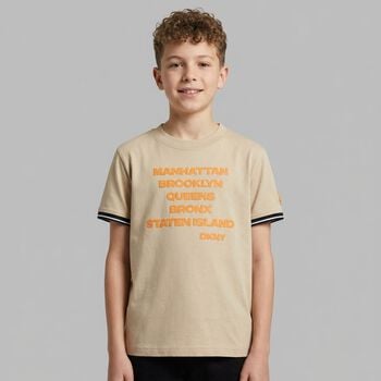 Boys Beige Logo T-Shirt