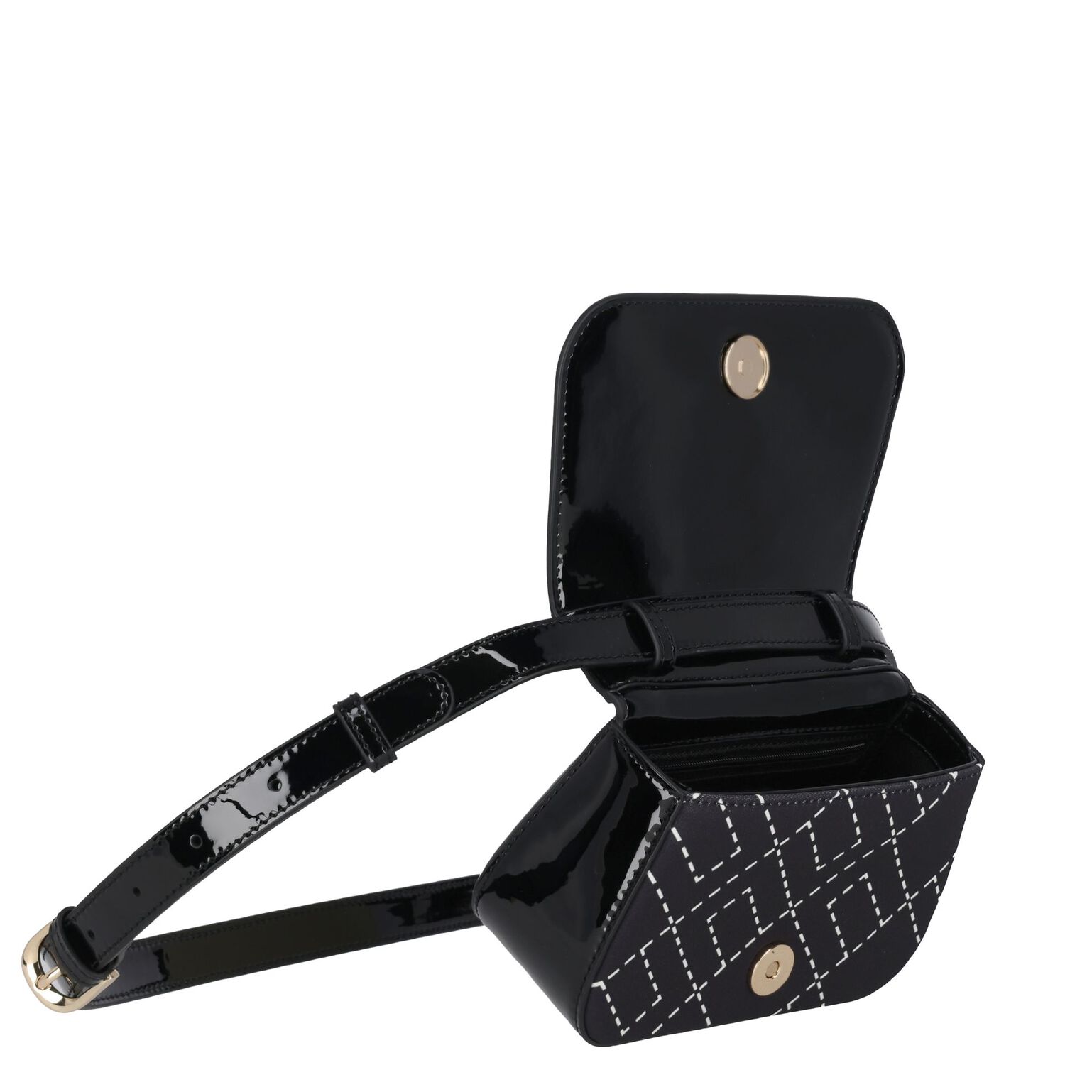 Girls Black Logo Handbag, 1, hi-res