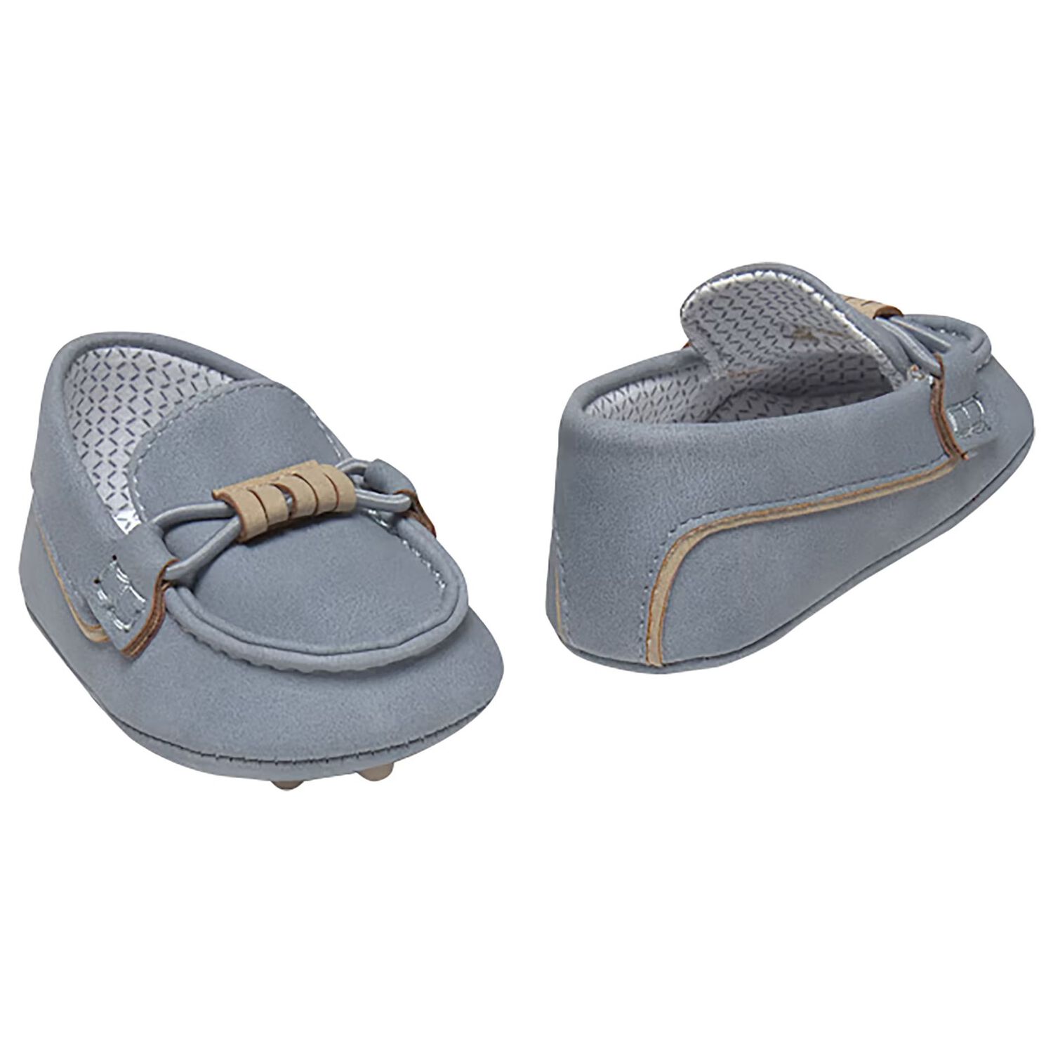 حذاء اولاد موكاسين من الشمواه باللون الازرق, 1, hi-res