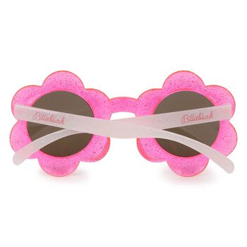 Girls Pink Flower Sunglasses