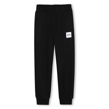Boys Black Logo Joggers