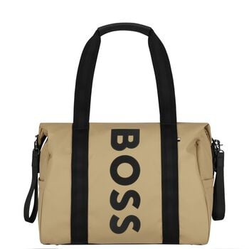 Beige Logo Baby Changing Bag