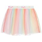 Girls White & Pink Tulle Skirt Set, 1, hi-res
