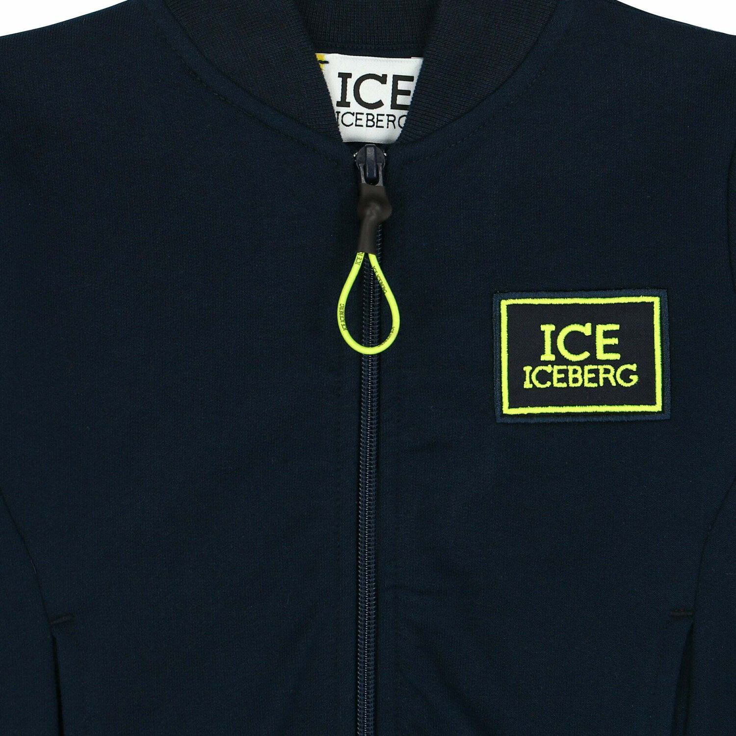 Younger Boys Navy Logo Zip Up Top, 1, hi-res image number null