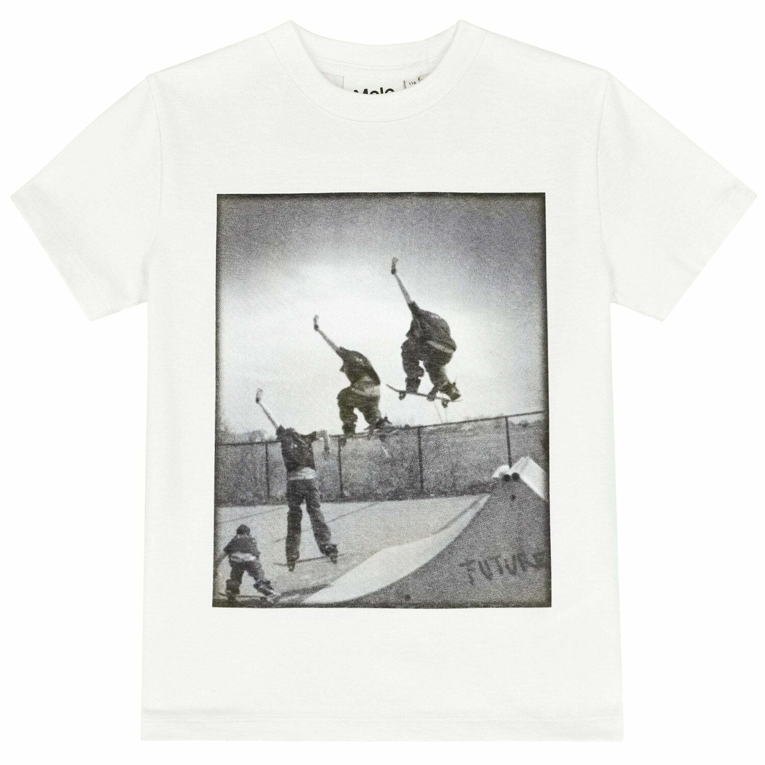 Boys Ivory Skateboard T-Shirt, 2, hi-res image number null