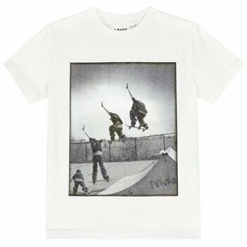 Boys Ivory Skateboard T-Shirt