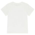 Girls Ivory Horse Logo T-Shirt, 1, hi-res
