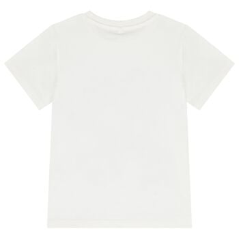 Girls Ivory Horse Logo T-Shirt