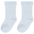 Baby Boys Ivory & Blue Socks ( 3-Pack ), 1, hi-res