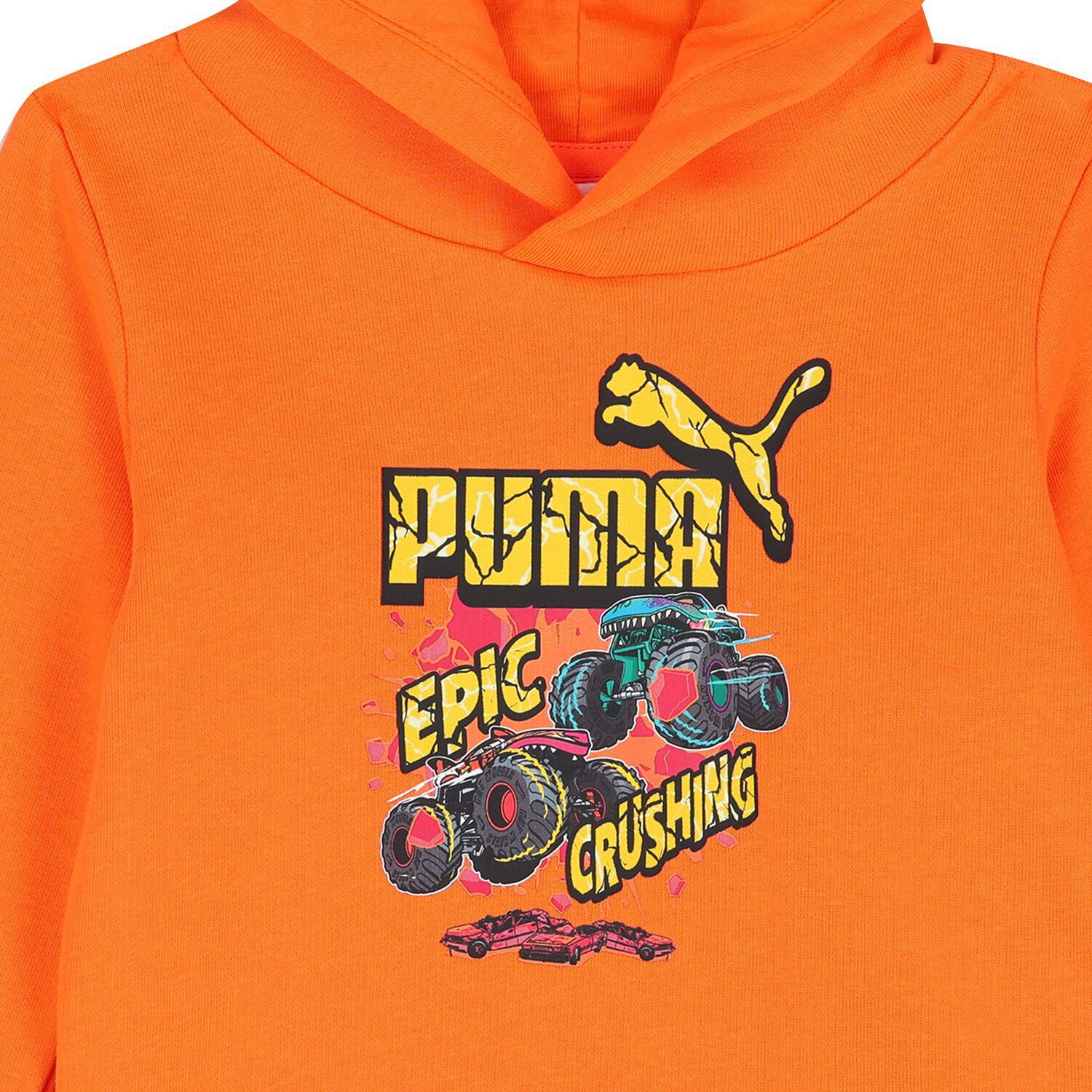 Younger Boys Orange & Black Hot Wheels Tracksuit, 1, hi-res