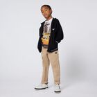 تي شيرت بشعار للأولاد باللونين البيج والأصفر, 1, hi-res