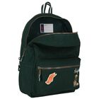 Boys Green Logo Varsity Backpack ( 44cm ), 1, hi-res