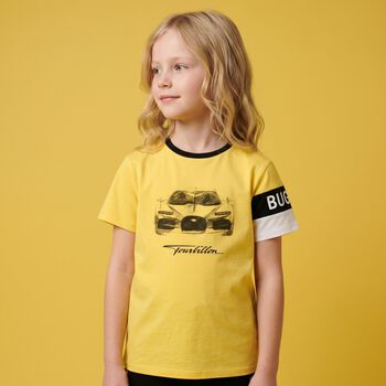Boys Yellow Logo T-Shirts