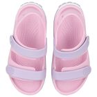 Girls Pink Crocband Sandals, 1, hi-res