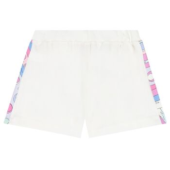 Girls Ivory Logo Fontane Shorts
